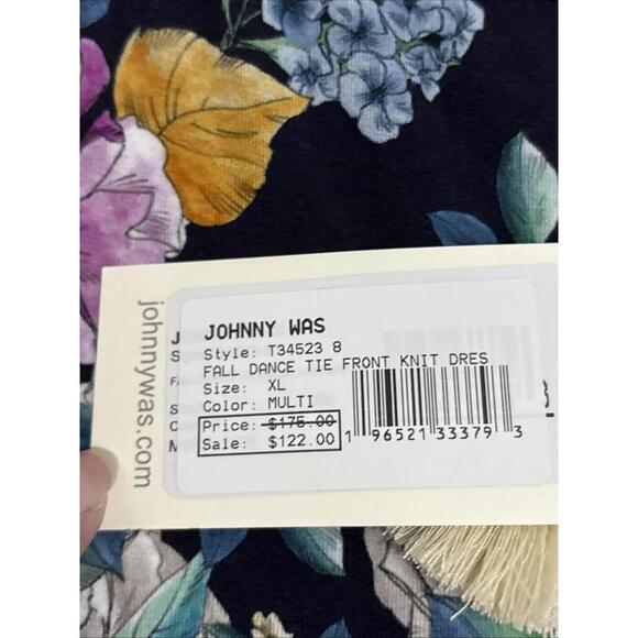 NWT John Was Fall Dance Tie Front Dress XL New With Tags - Picture 11 of 15